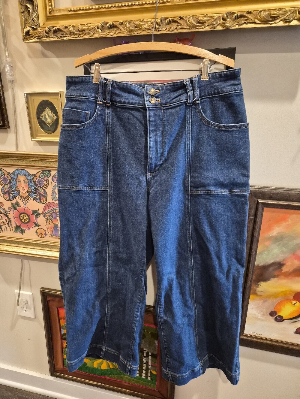 Pilcro Anthropologie Sailor Wide Leg Jeans